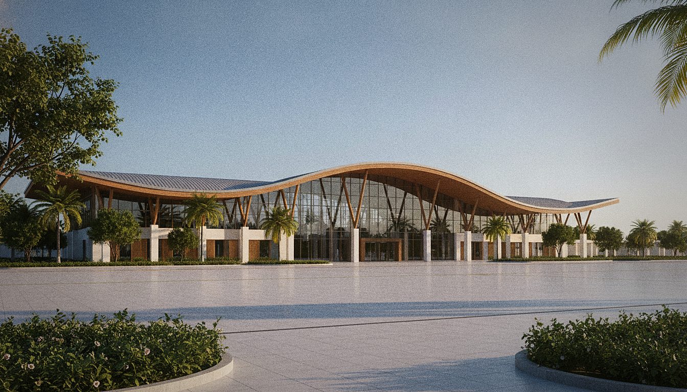 Zone des arrivées du Terminal 3 de l'Aéroport de Zanzibar